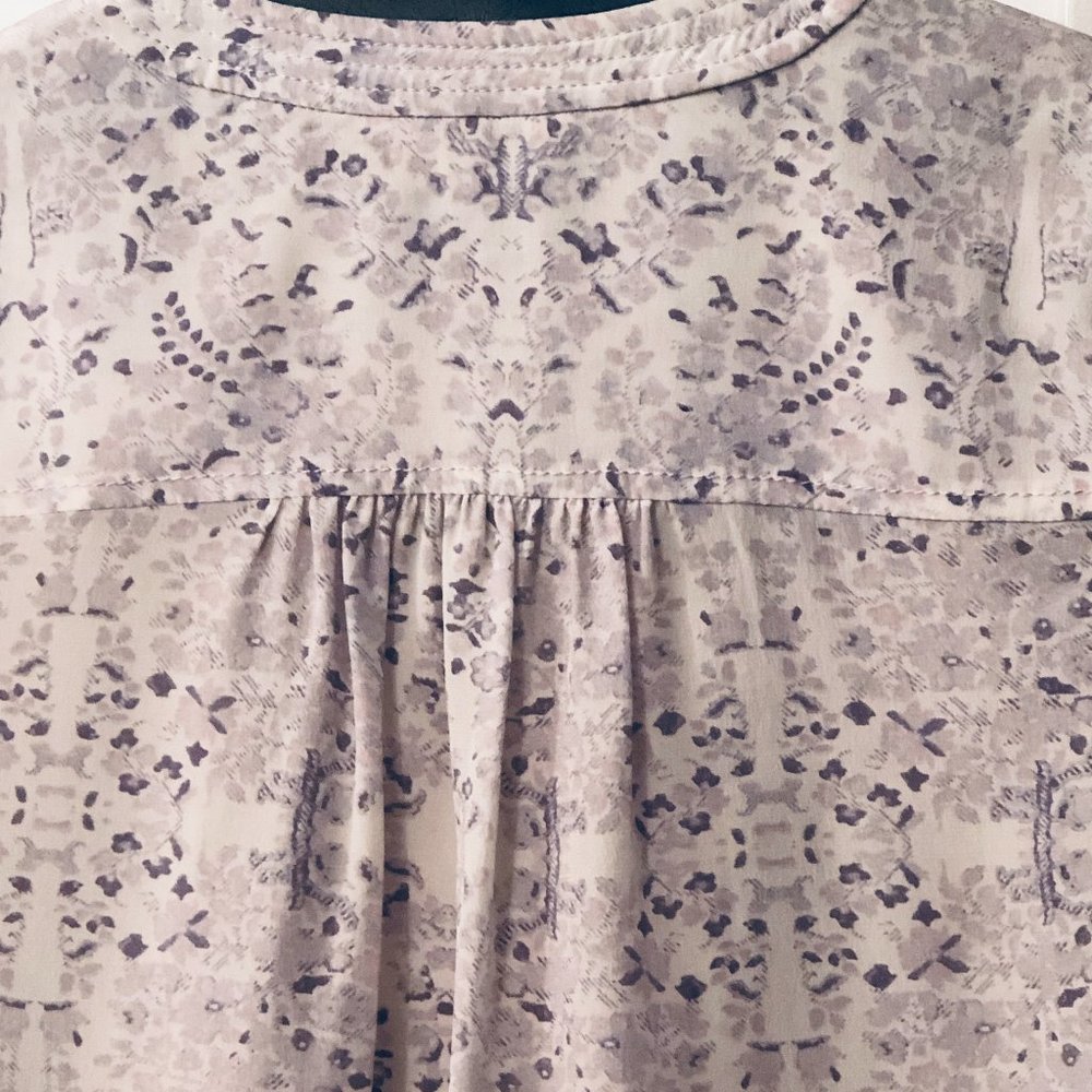 Rebecca Taylor Lavender Floral Blouse - Picture 9 of 13